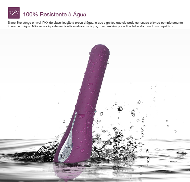 Vibrador Com Câmera Embutida Wifi e 5 Vibrações - Siime Eye Violet- Svakom